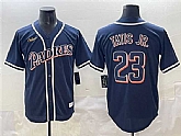 Men's San Diego Padres #23 Fernando Tatis Jr. Navy Stitched Jersey,baseball caps,new era cap wholesale,wholesale hats